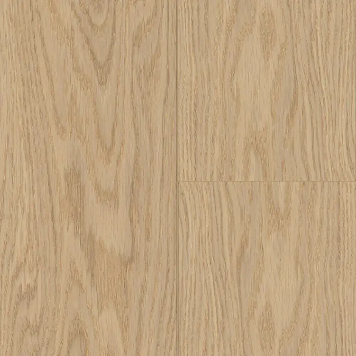 Parador Parkettmuster Classic 3025 Living Plus Eiche Cortese weiß - 200 x 120 x 12 mm, Mehrstab - Detailaufnahme eines hellen, natürlichen Eichenholzfußbodens, der die Maserung und Textur des Holzes hervorhebt. Ideal für moderne Interieurs.