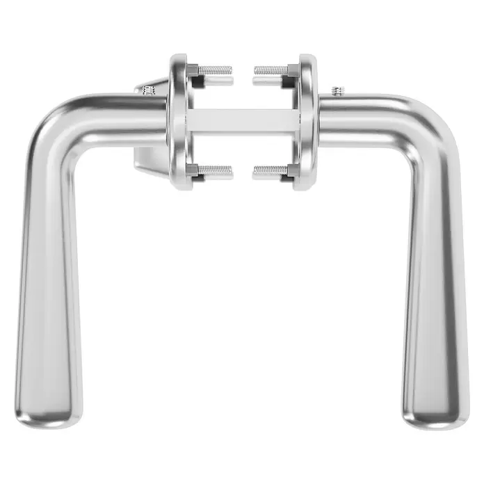 Hoppe Zimmertürgarnitur WC HelsingborgStärke Tür: 42 mm - 37 mm, Edelstahl, Schlitzkopf/Olive
