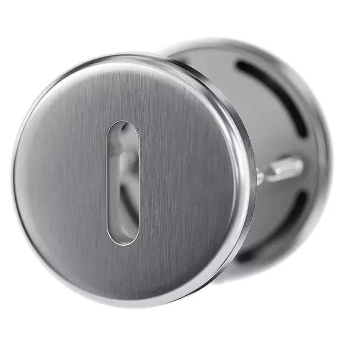 Hoppe Zimmertürgarnitur HelsingborgStärke Tür: 42 mm - 37 mm, Edelstahl, Buntbart