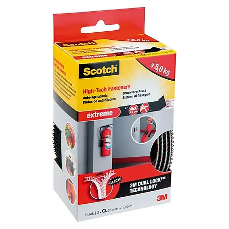 3M Scotch Cinta engomada Extreme negra