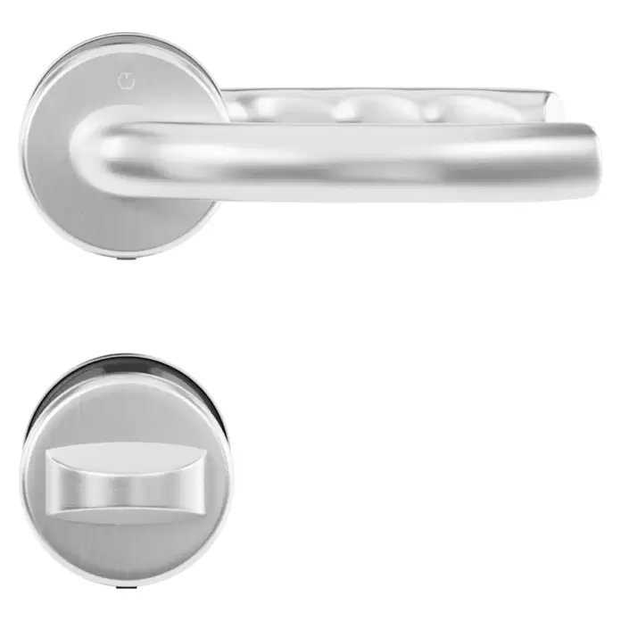 Hoppe WC-Drückergarnitur WC Tokyo - Schlitzkopf/Olive, Aluminium, Rosette