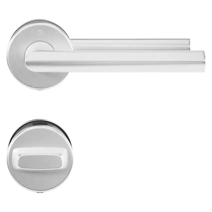 Hoppe Zimmertürgarnitur WC Stockholm - Stärke Tür: 37 mm - 42 mm, Aluminium, Schlitzkopf/Olive