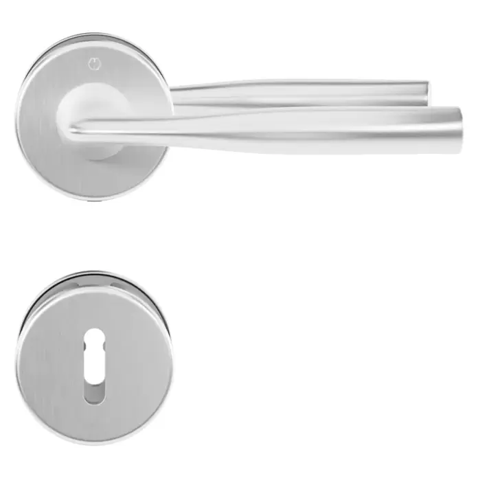 Hoppe Zimmertürgarnitur Vitoria - Stärke Tür: 42 mm - 37 mm, Aluminium, Buntbart