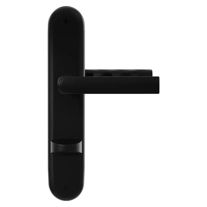 Hoppe Zimmertürgarnitur WC Hamburg - Stärke Tür: 42 mm - 37 mm, Aluminium, Schlitzkopf/Olive