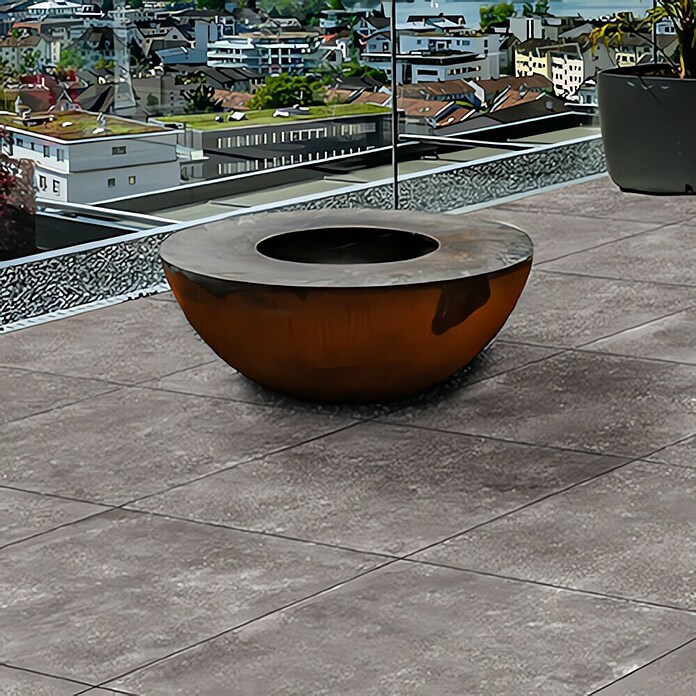 Terrassenfliese Cera 2.0 (Moon, 90 x 90 x 2 cm, Feinsteinzeug)