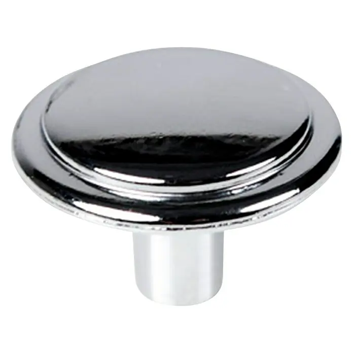 Nesu Pomo para muebles 1302 6 uds. - Ø x Al: 30 x 21 mm, Acero, Cromado - Pomo cromado brillante para muebles o cajones, elegante y moderno. Ideal para un diseño de interiores elegante.
