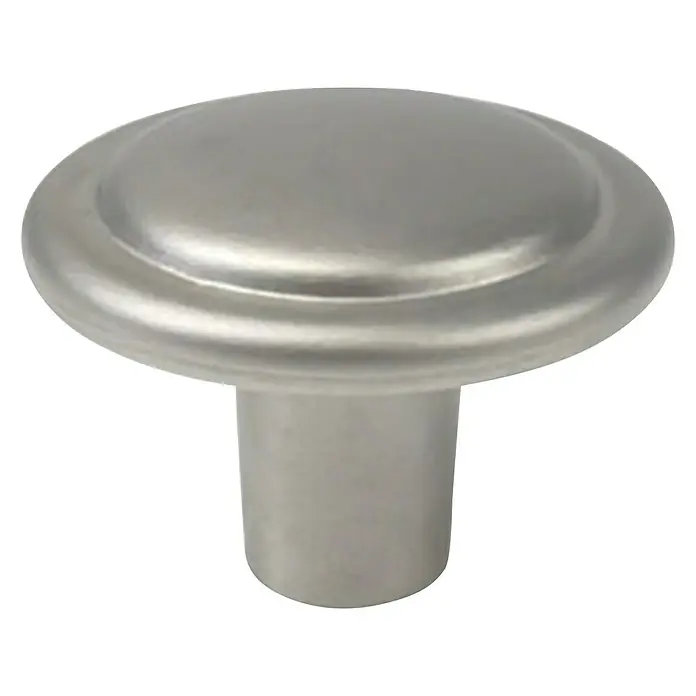 Nesu Pomo para muebles 1302 6 uds. - Ø x Al: 30 x 21 mm, Acero, Niquelado - Eleva tus armarios con este tirador de níquel cepillado, diseñado para añadir un toque de elegancia moderna.