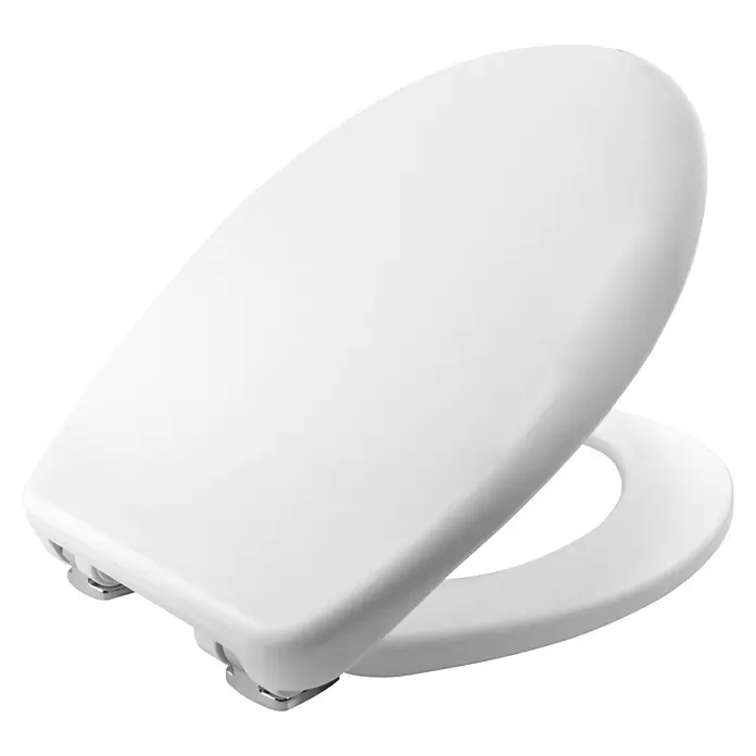 Poseidon Tapa de WC Florenz - Duroplast, Blanco, Con caída amortiguada - Asiento y tapa de inodoro blancos.