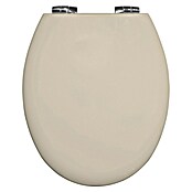 Poseidon Tapa de WC (Caída amortiguada, Madera, Beige Bahama)