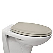 Poseidon Tapa de WC (Caída amortiguada, Madera, Beige Bahama)