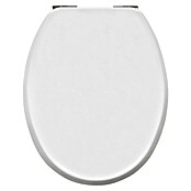 Poseidon Tapa de WC (Blanco, Núcleo de madera, Caída amortiguada)