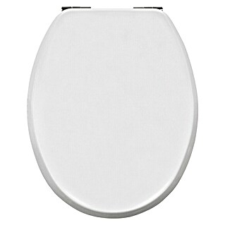 Poseidon Tapa de WC Granada (Madera, Blanco, Con caída amortiguada)