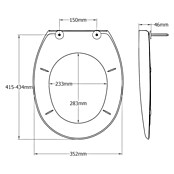 Poseidon WC deska Astra  (Termoplast, Bele barve) | 3775 - WC-Sitz Kunststoff | DADI - WC-Sitze | DAD - Badausstattung | DA - Badausstattung/Bäderwelt | D - Sanitär | BAUHAUS