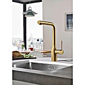 Grohe Essence Spültischarmatur (Cool Sunrise, Matt, Ausziehbare Dual-Spülbrause)