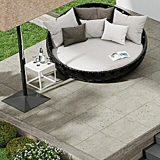 Marazzi Terrassenfliese Esterno 20T Gris Fleury (60 x 60 x 2 cm, Beige, Matt)