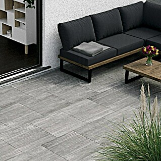 Terrassenfliese Garden Grey Struktur (59,7 x 59,7 x 2 cm, Grau, Matt)