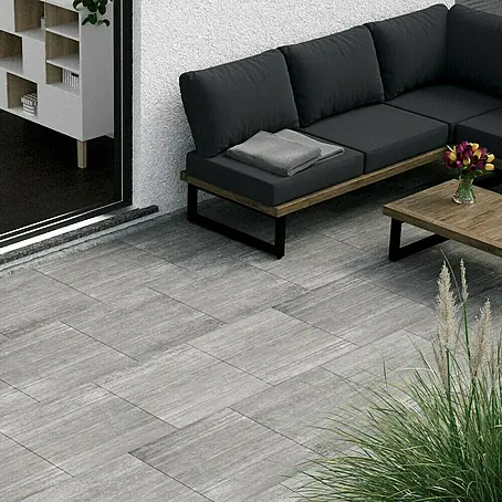 Terrassenfliese Garden Grey Struktur