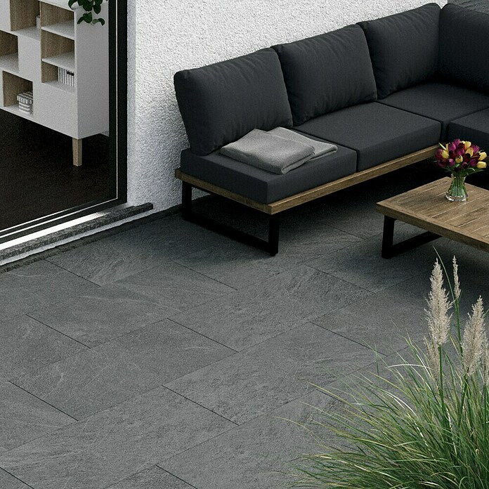 Marazzi Terrassenfliese Esterno 20T Quarzit Platinum (50 x 100 x 2 cm, Grau, Matt) | BAUHAUS