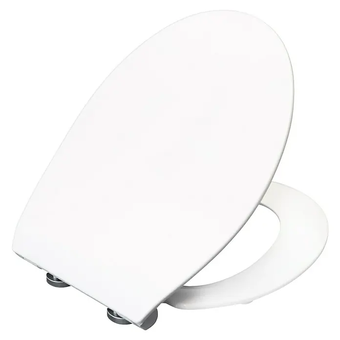 Bemis WC-Sitz 1500TTT 000, Länglich, Weiß – Einfache Top-Tite Montage Von Oben, Verstellbar Für Perfekten Sitz, Korrosionsfreie Hardware