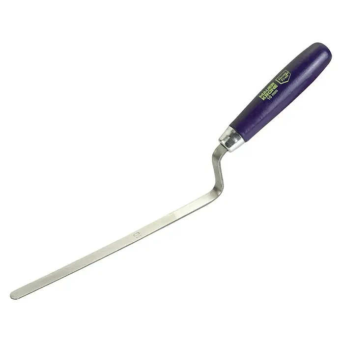 Connex Paleta para juntas - 10 cm x 310 mm - Llana con mango morado, ideal para aplicar mortero o masilla. Herramienta para trabajos de construcción o renovación con hoja de metal lisa.