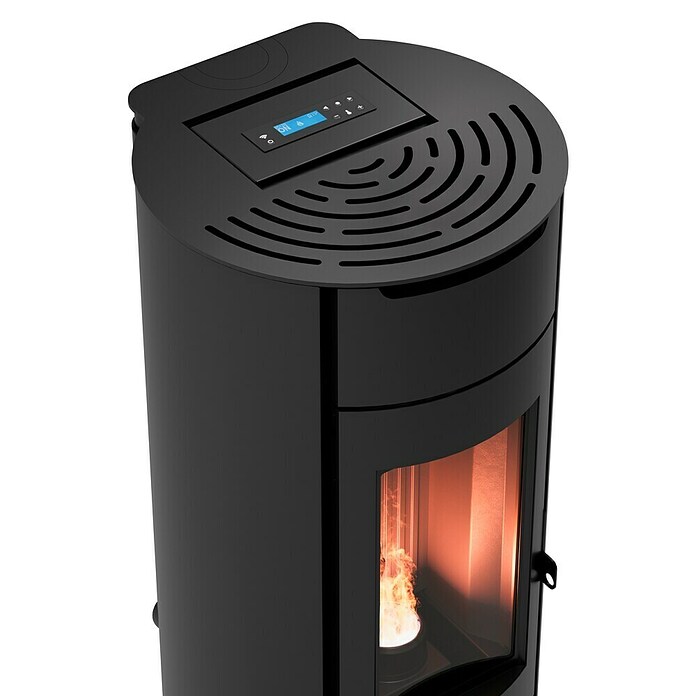 FreePoint Estufa de pellets Eos Wifi (Volumen de calefacción: 92 m³ - 238 m³, 0,7 kg/h - 2 kg/h, Negro) | BAUHAUS