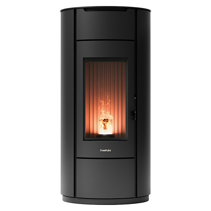 FreePoint Estufa de pellets Eos Wifi (Volumen de calefacción: 92 m³ - 238 m³, 0,7 kg/h - 2 kg/h, Negro) | BAUHAUS