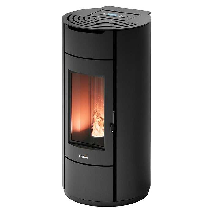 FreePoint Estufa de pellets Eos Wifi (Volumen de calefacción: 92 m³ - 238 m³, 0,7 kg/h - 2 kg/h, Negro) | BAUHAUS