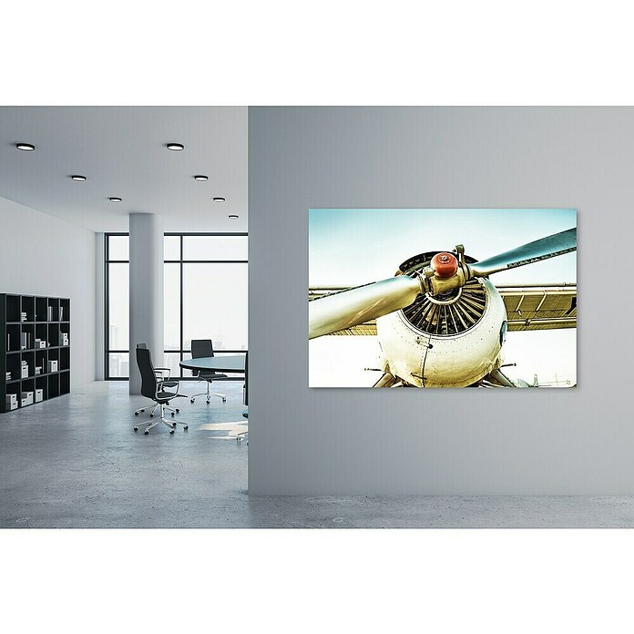 Leinwandbild Akustikbild (Flugzeug, B x H: 120 x 80 cm) | BAUHAUS