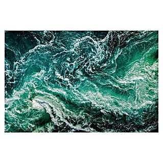 Leinwandbild Akustikbild (Aqua, B x H: 90 x 60 cm)