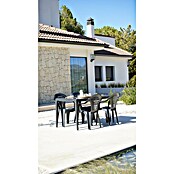 Silla de jardín Menorca (L x An x Al: 56 x 46 x 79 cm, Antracita, Polipropileno, Apilable) | BAUHAUS