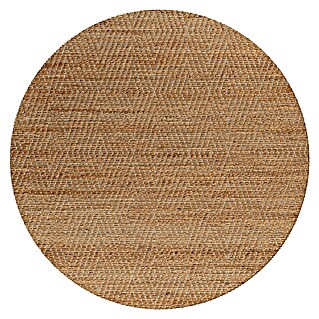 Juteteppich Nature 501 (Naturbraun, Durchmesser: 100 cm, 100 % Jute)