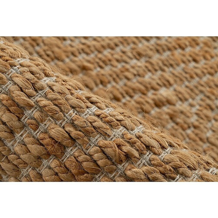 Juteteppich Nature 501 (Naturbraun, Durchmesser: 100 cm, 100 % Jute) | BAUHAUS