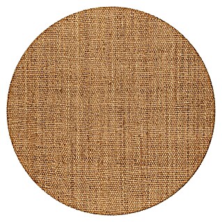 Juteteppich Nature 502 (Naturbraun, Durchmesser: 100 cm, 100 % Jute)