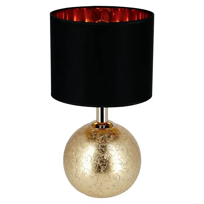 Tween Light Tischleuchte Gala - 40 W, Schwarz/Gold, G9 - Diese stilvolle Tischleuchte mit einem schwarzen Lampenschirm und einem goldenen Sockel verleiht jedem Raum einen Hauch von Eleganz.