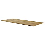 Exclusivholz Mizna plošča s švicarskim robom  (Hrast, 200 x 85 x 2,6 cm) | 4560 - Massivholz / Tischplatten | GADC - Leimholz | GAD - Regale | GA - Leimholz / Regale | G - Holz/Bauelem | BAUHAUS