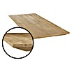 Tischplatte mit Schweizer Kante (Eiche, 180 x 85 x 2,6 cm) | BAUHAUS