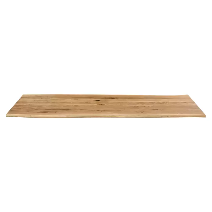 Tischplatte mit Waldkante - Eiche, 200 x 80 x 2,6 cm