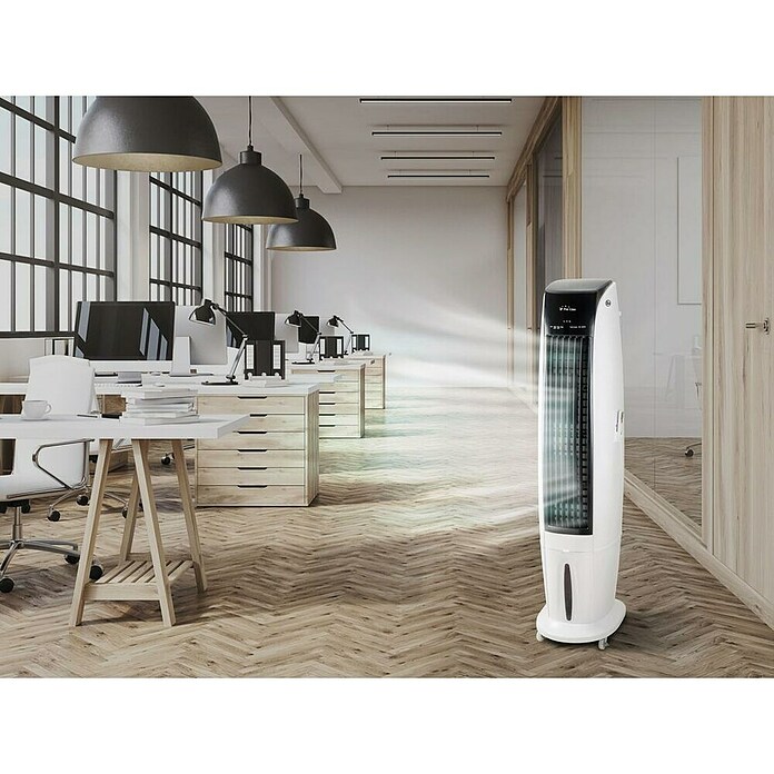 Purline Rafy Climatizador evaporativo 170 (Blanco, Altura: 170 cm, Potencia frigorífica: 350 W, Tamaño de la estancia: 55 m²) | BAUHAUS