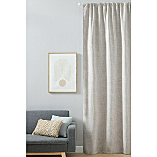 Cortina Oscurante Pasabarra Termorreguladora (An x Al: 140 x 300 cm, 100% poliéster, Gris)
