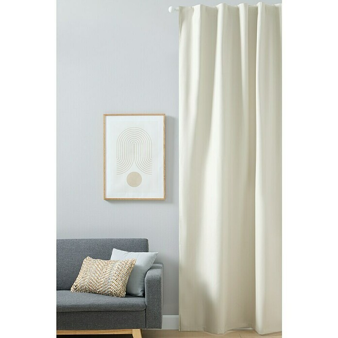 Cortina opaca Termorreguladora (An x Al: 140 x 300 cm, 100% poliéster, Lino) | BAUHAUS