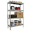 Simonrack Simontaller Estantería para cargas pesadas Ecoforte Metal (L x An x Al: 45 x 120 x 200 cm, Capacidad de carga: 400 kg/balda, Número de baldas: 4 ud., Plateado)