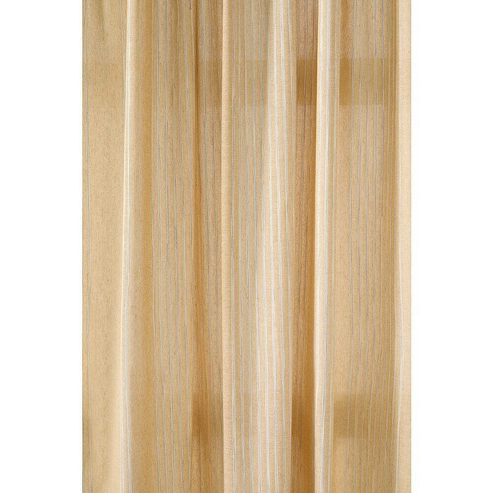 Cortina Pasabarra Rayas Vigore (An x Al: 140 x 260 cm, 100% poliéster, Mostaza) | BAUHAUS