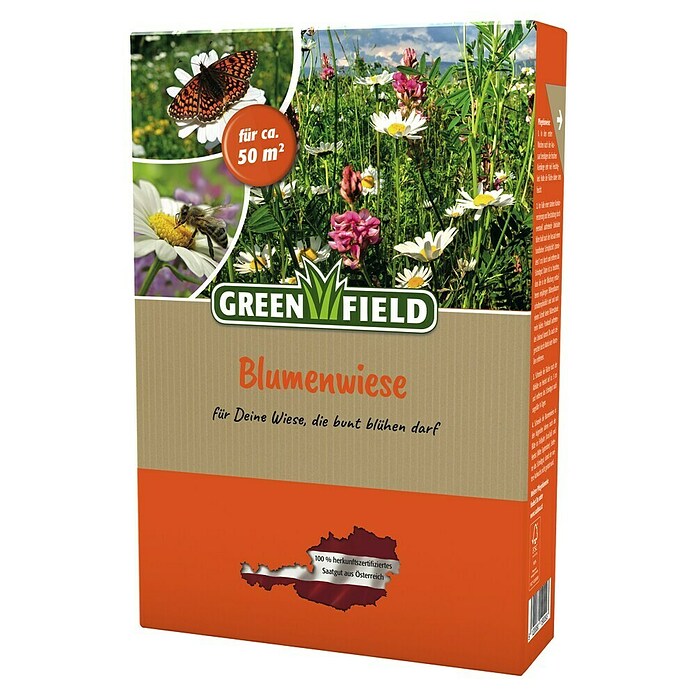 Greenfield Blumensamenmischung Blumenwiese (Blütenfarbe: Bunt, Saatgut ausreichend für: 50 m²) | BAUHAUS