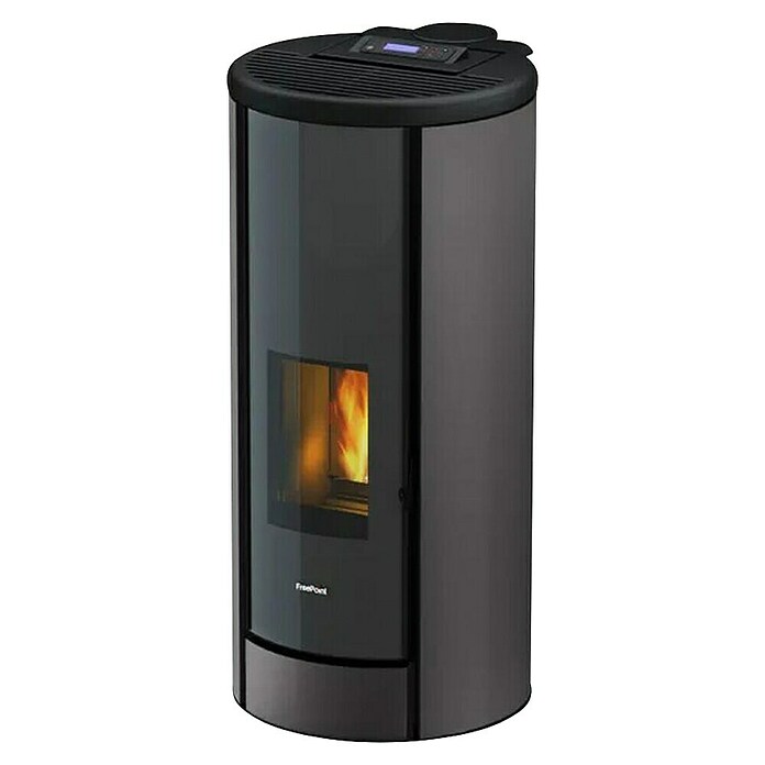 FreePoint Estufa de pellets Breeze Wifi (8,67 kW, Volumen de calefacción: 58 m³ - 218 m³, Gris) | BAUHAUS