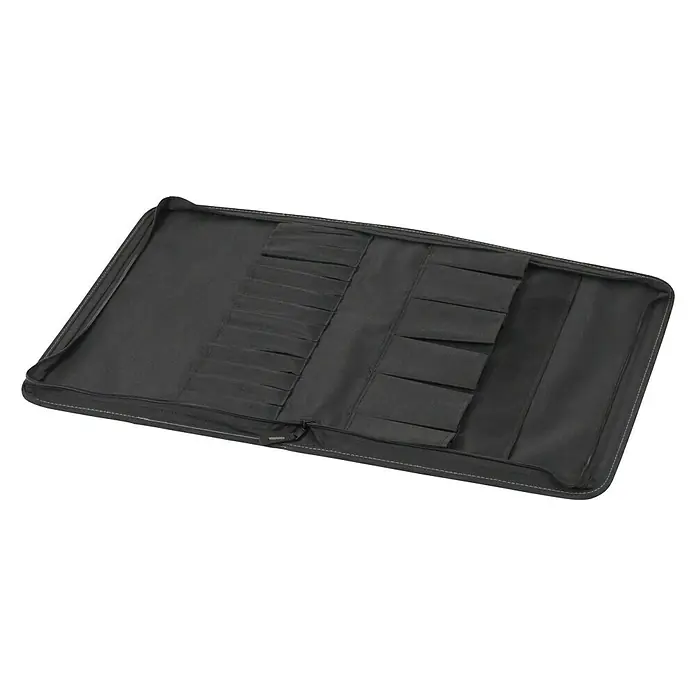 Hepco & Becker Werkzeugtasche Polytex 5807 - Polyester - Offene, schwarze Messertasche aus Stoff mit mehreren Fächern zur Aufbewahrung und zum Transport von Messern.