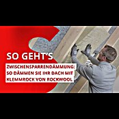 Rockwool Steinwolle Klemmrock 035 (Stärke: 120 mm, Wärmeleitfähigkeit: 0,035 W/(mK)) | BAUHAUS