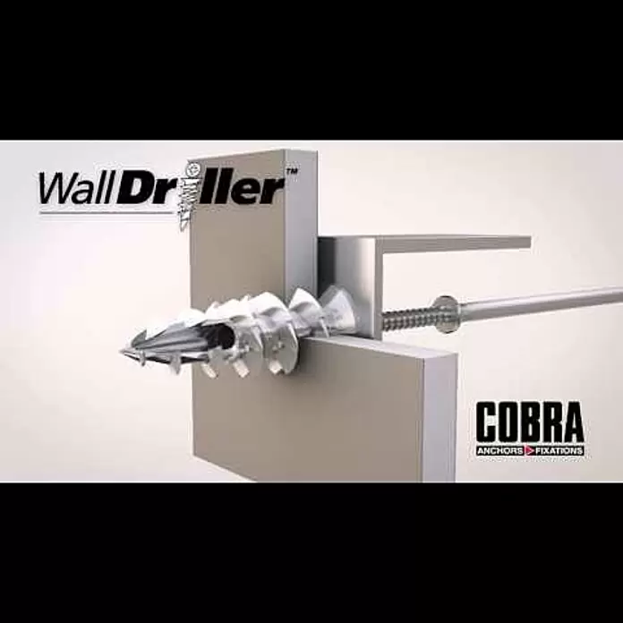 Cobra Bilderhaken Walldriller - Belastbarkeit: 9 kg, 4 Stk., Zink, Selbstschneidendes Gewinde, Messing - Cobra Anchors - Walldriller- zinc