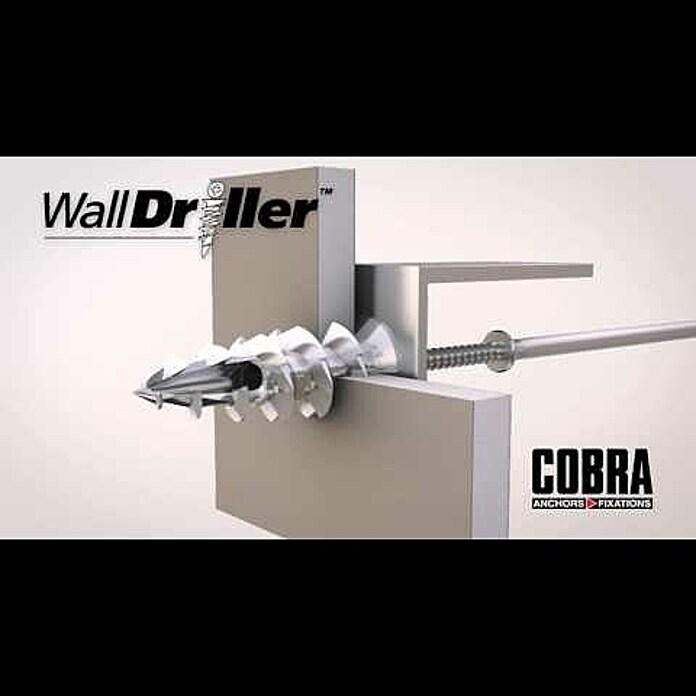 Cobra Bilderhaken Walldriller (Belastbarkeit: 9 kg, 4 Stk., Zink, Selbstschneidendes Gewinde, Messing) | BAUHAUS