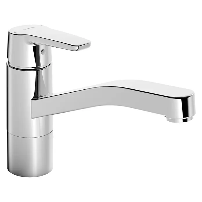 Hansa Polo Spültischarmatur - Niederdruck, Chrom, Glänzend - Glänzender Chrom-Wasserhahn mit modernem Design. Perfekt für jedes Badezimmer oder jede Küche, vereint Stil und Funktionalität auf elegante Weise.