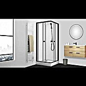 Aurlane Cabina de ducha Essential Square (80 x 80 x 192,5 cm, Negro) | BAUHAUS